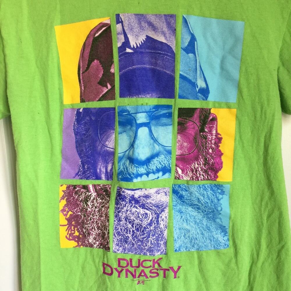 •Duck Dynasty• Neon Green Tshirt - Picture 2 of 3